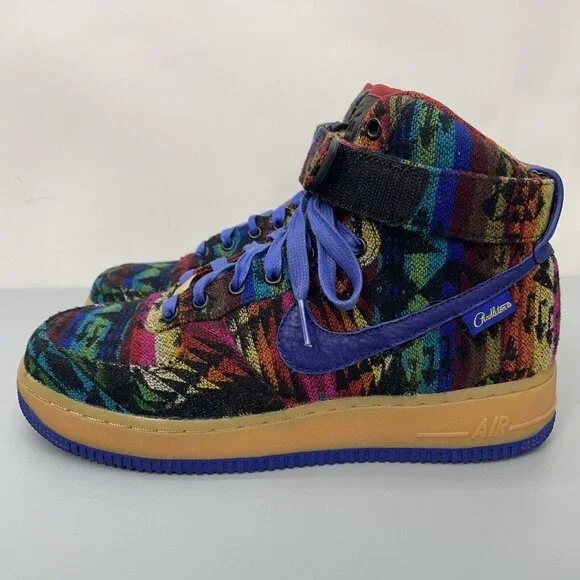 Nike Pendleton Wool Air Force One NikeID Sneakers Aztec Colorful